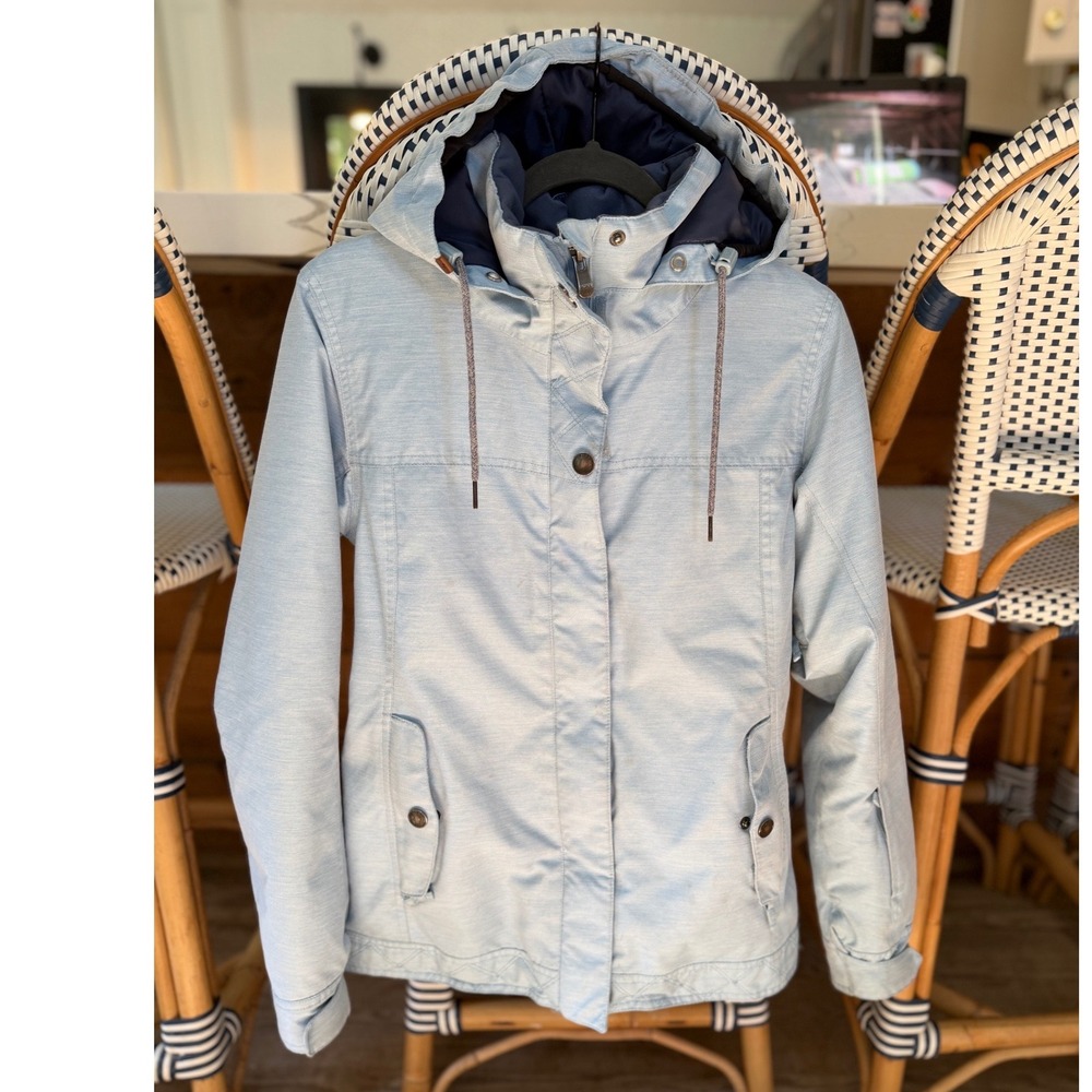 Roxy DryFlight 10K Women's Insulated Ski Snowboard Jacket Light Blue Small